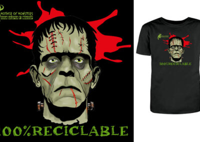 Aran Gaspar diseño de camisetas con monstruos de terror clasicos, drácula, El hombre lobo, frankestein, zombis, la naranja mecanica, don hostia, diseños a medida, empresa de maquillaje, halloween, zombie, vampiros